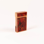 Vintage S.T. Dupont Ligne 2 abstract art red laqcuer