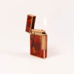 Vintage S.T. Dupont Ligne 2 abstract art red laqcuer