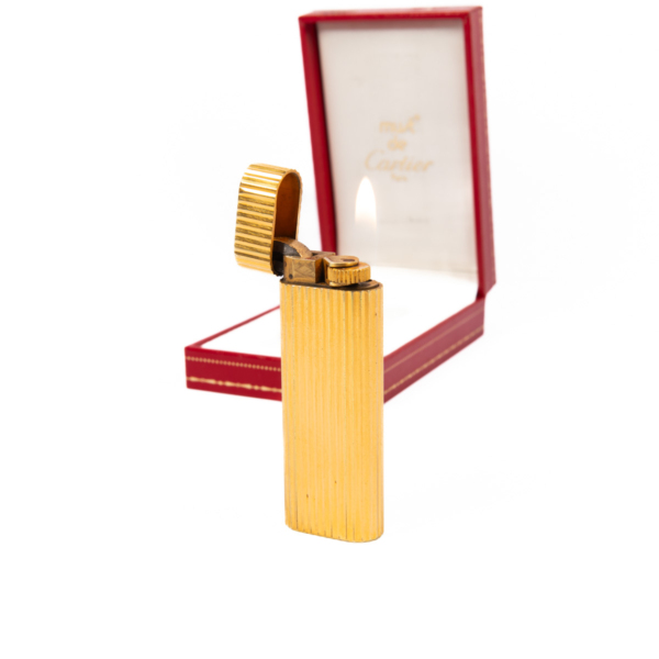 Vintage Cartier Les Must lighter Gold plated Complete In Box - Image 8