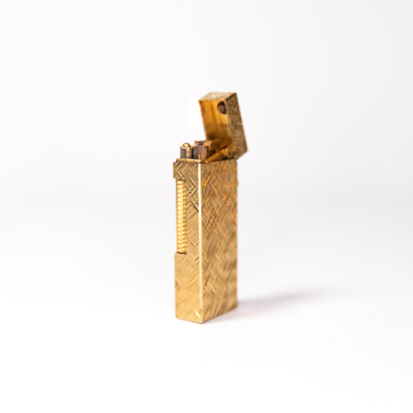 Vintage Dunhill Rollagas lighter Florentine Gold Plated 1970s - Image 6