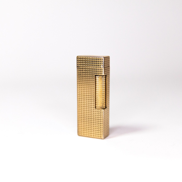 Vintage Dunhill Rollagas lighter Square-cut Gold Plated 1970s - Image 2