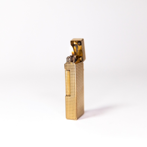 Vintage Dunhill Rollagas lighter Square-cut Gold Plated 1970s - Image 6