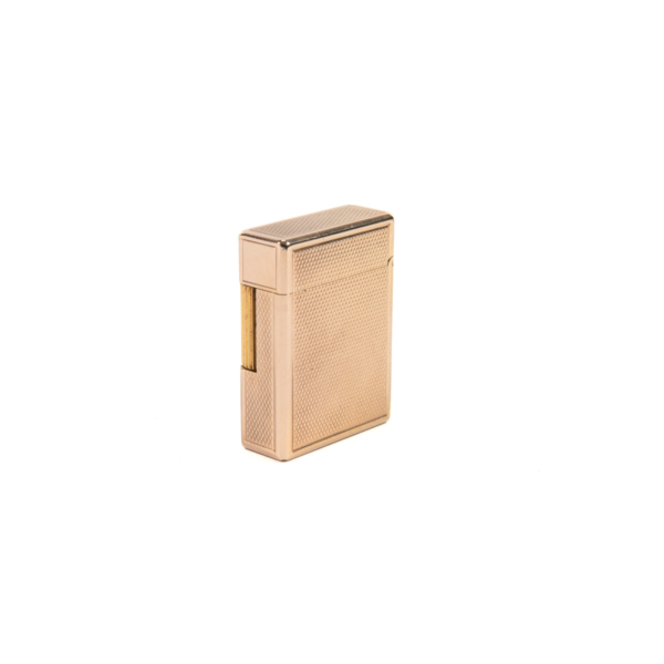 Vintage Rose Gold Plated Ligne 1 ST Dupont Lighter diamond-cut 1970s - Image 3