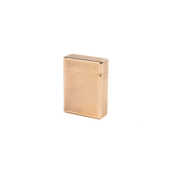 Vintage Rose Gold Plated Ligne 1 ST Dupont Lighter diamond-cut 1970s - Image 4