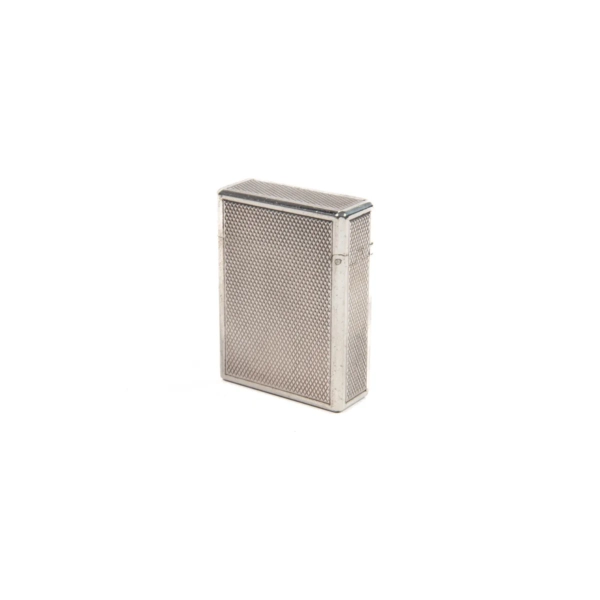 Vintage Silver Plated Ligne 1 ST Dupont Lighter diamond-cut 1970s - Image 4