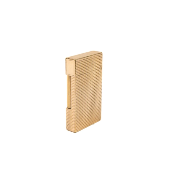 Vintage Authentic Gold plated Ligne 2 ST Dupont Lighter Diamond Cut 1990s - Image 3