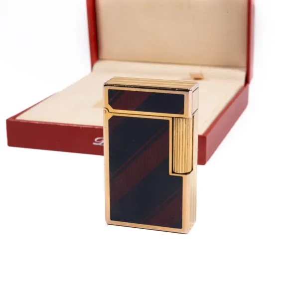 Vintage Gold Plated Linge 1 BR ST Dupont Lighter Lacquered 2007 In Box - Image 4