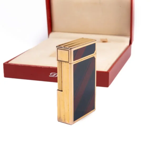 Vintage Gold Plated Linge 1 BR ST Dupont Lighter Lacquered 2007 In Box - Image 5