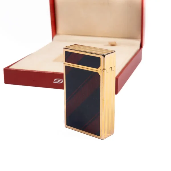 Vintage Gold Plated Linge 1 BR ST Dupont Lighter Lacquered 2007 In Box - Image 6