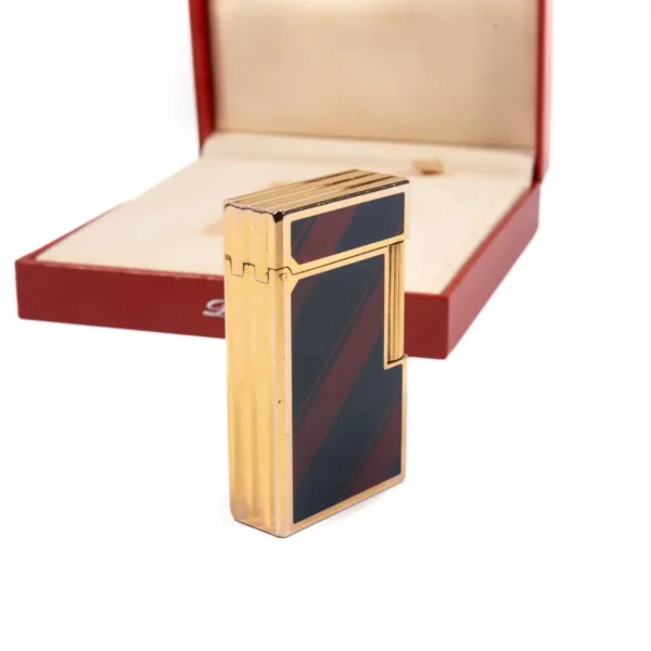 Vintage Gold Plated Linge 1 BR ST Dupont Lighter Lacquered 2007 In Box - Image 7