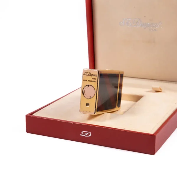 Vintage Gold Plated Linge 1 BR ST Dupont Lighter Lacquered 2007 In Box - Image 10