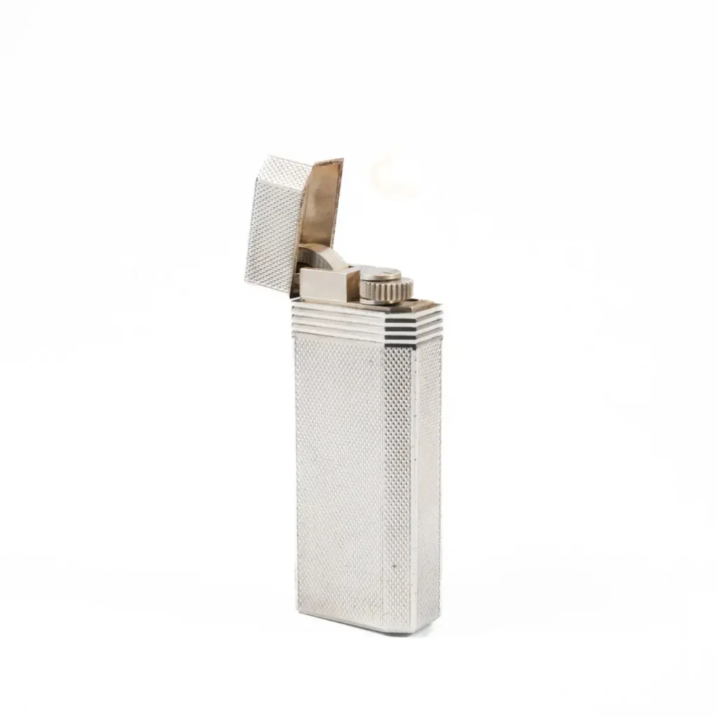 Vintage Cartier Les Must Pentagon lighter Silver Plated