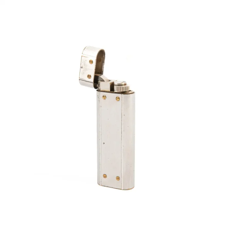 Vintage Cartier Les Must Santos Lighter Silver Plated 1970s
