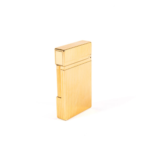 Vintage Gold Plated S.T. Dupont Ligne 2 Montparnasse Lighter 1990s - Image 3