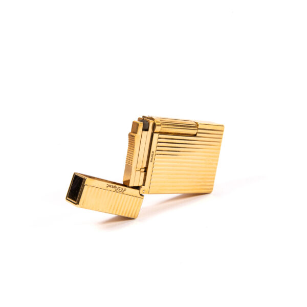 Vintage Gold Plated S.T. Dupont Ligne 2 Montparnasse Lighter 1990s - Image 8