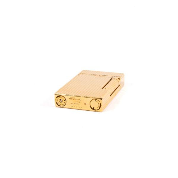 Vintage Gold Plated S.T. Dupont Ligne 2 Montparnasse Lighter 1990s - Image 9