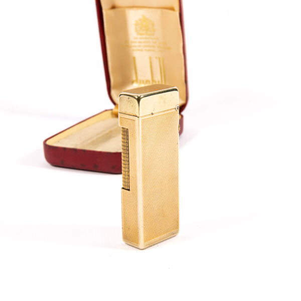 Vintage Gold Plated Dunhill Rollagas Lighter 1960s in Box - Image 5