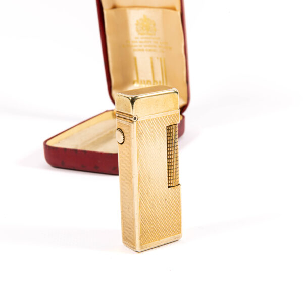 Vintage Gold Plated Dunhill Rollagas Lighter 1960s in Box - Image 7