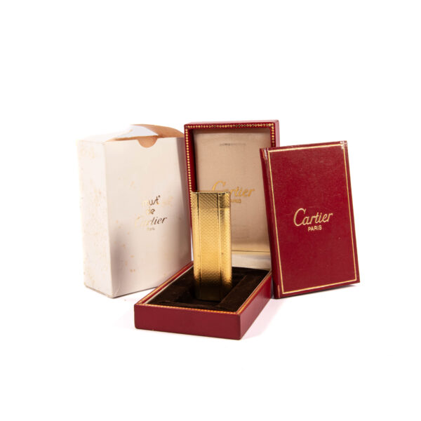 Vintage Gold Plated Cartier Les Must Lighter 1970s in Box - Image 2